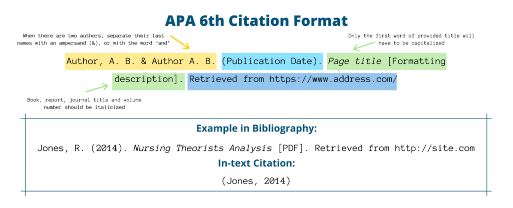 APA 6th edition Citation Format